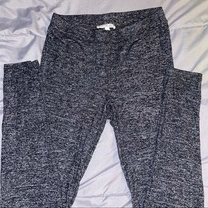 Express Heather grey sweater material leggings